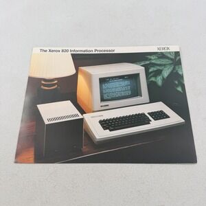 Vintage Xerox 820 Information Processor Computer Pamphlet Brochure